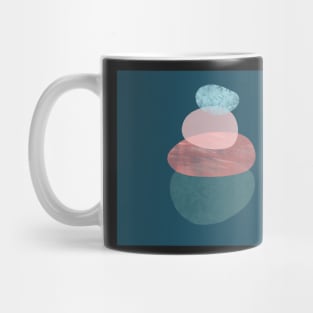 Abstract art painting pebbles in balance Mug